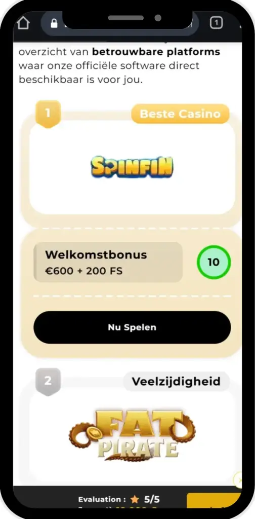 Selectie van een veilig online casino met licentie